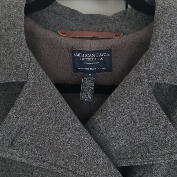 American Eagle Outfitters grey wool pea coat - Picture 2 of 4